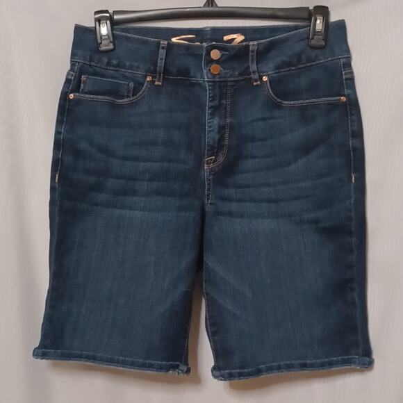 7 SEVEN Women's Bermuda  Denim Jeans Shorts. Size 12 - Picture 2 of 13